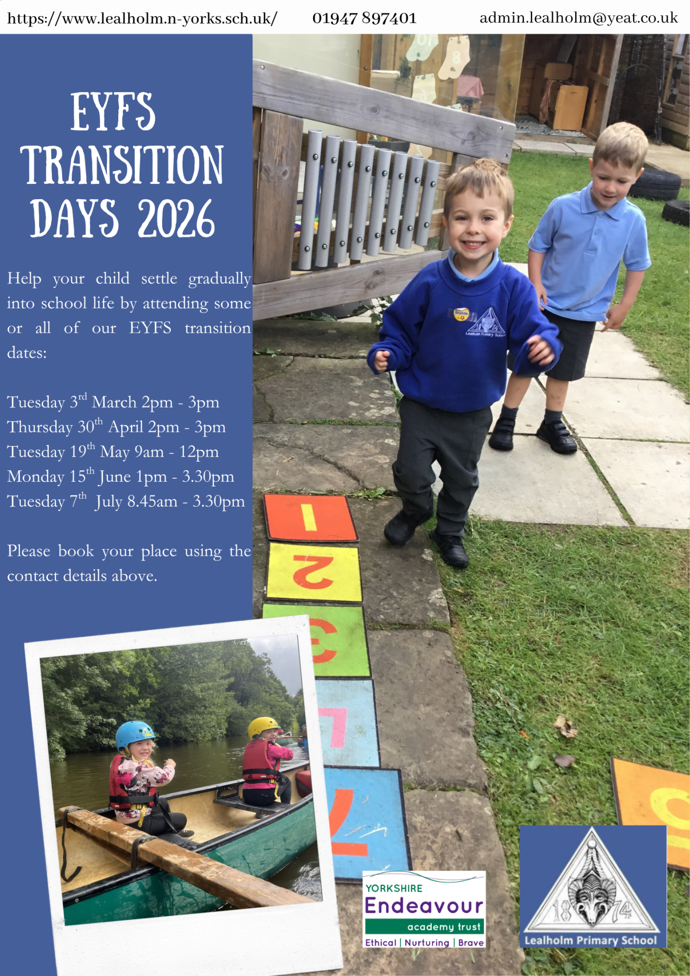 Transition days Summer 2026